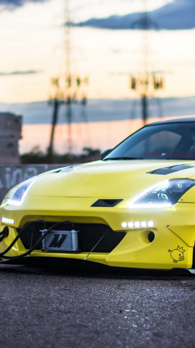 Обои Ниссан, авто, спорткар, колесо, тюнинг автомобилей в разрешении 750x1334