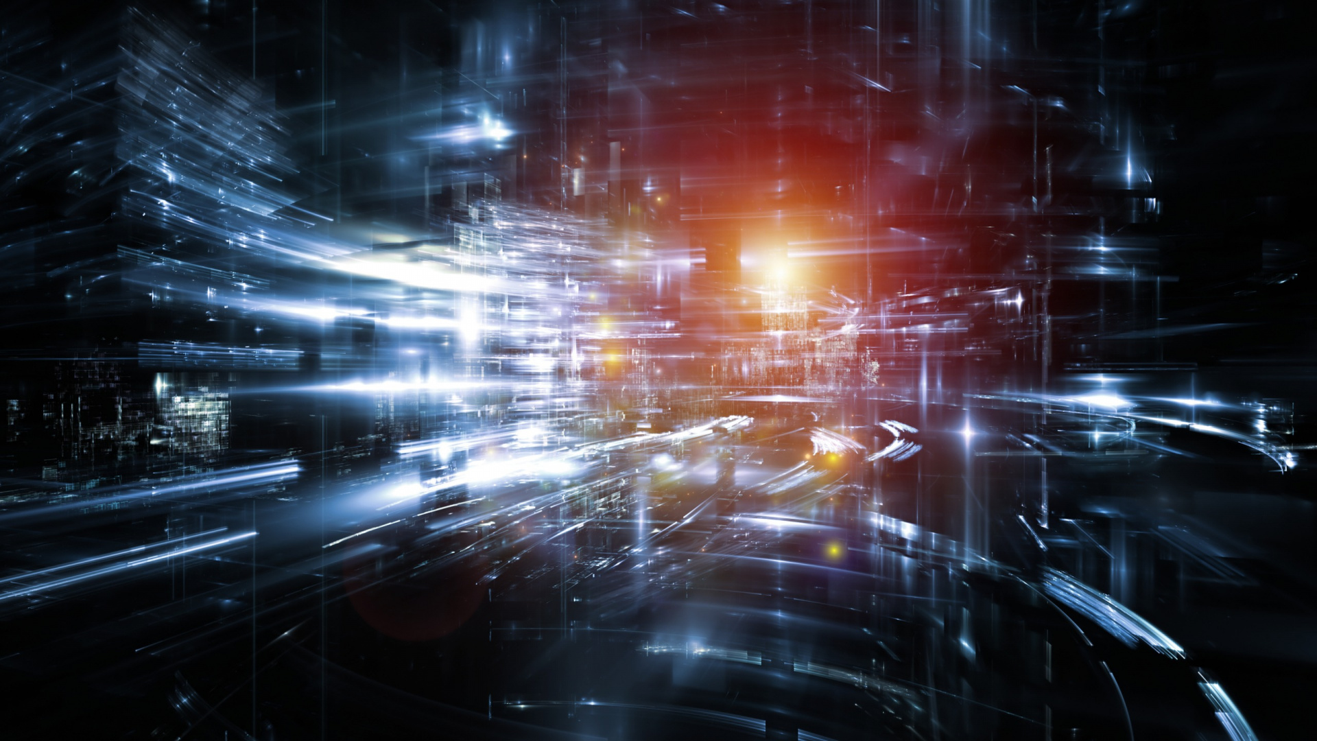 Обои космос, темнота, атмосфера, космическое пространство, столица в разрешении 1920x1080