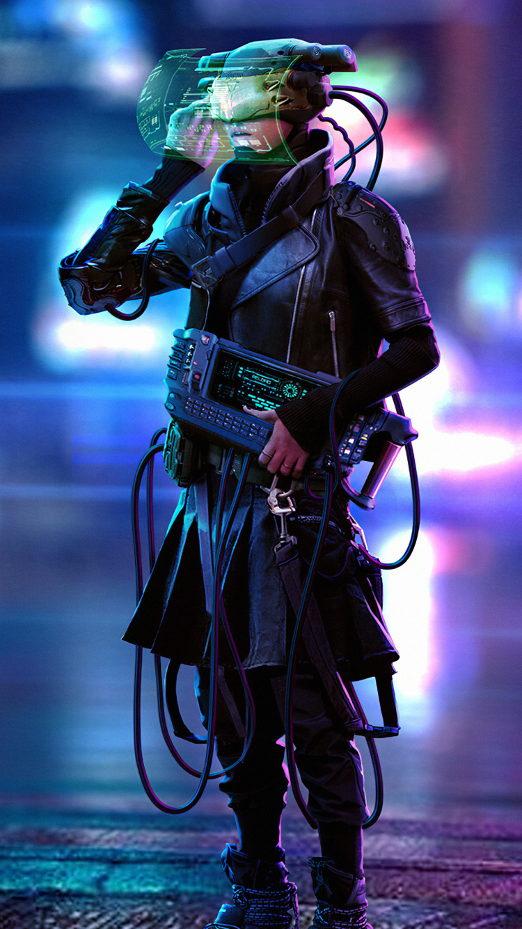 Обои Киберпанк, коллекция kantai, арт, фэшн, событие в разрешении 750x1334