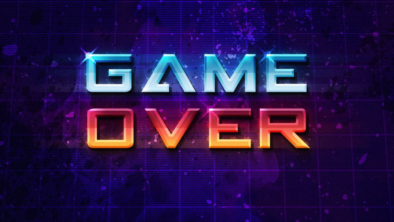 Обои темнота, неоновая вывеска, текст, электрик, пурпур в разрешении 1280x720