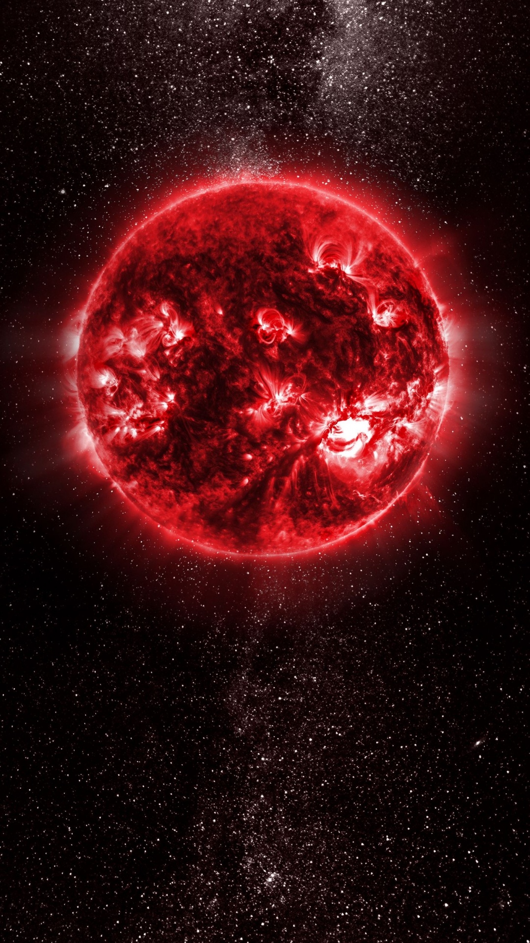 Обои атмосфера, свет, жидкий, астрономический объект, Галактика в разрешении 1080x1920