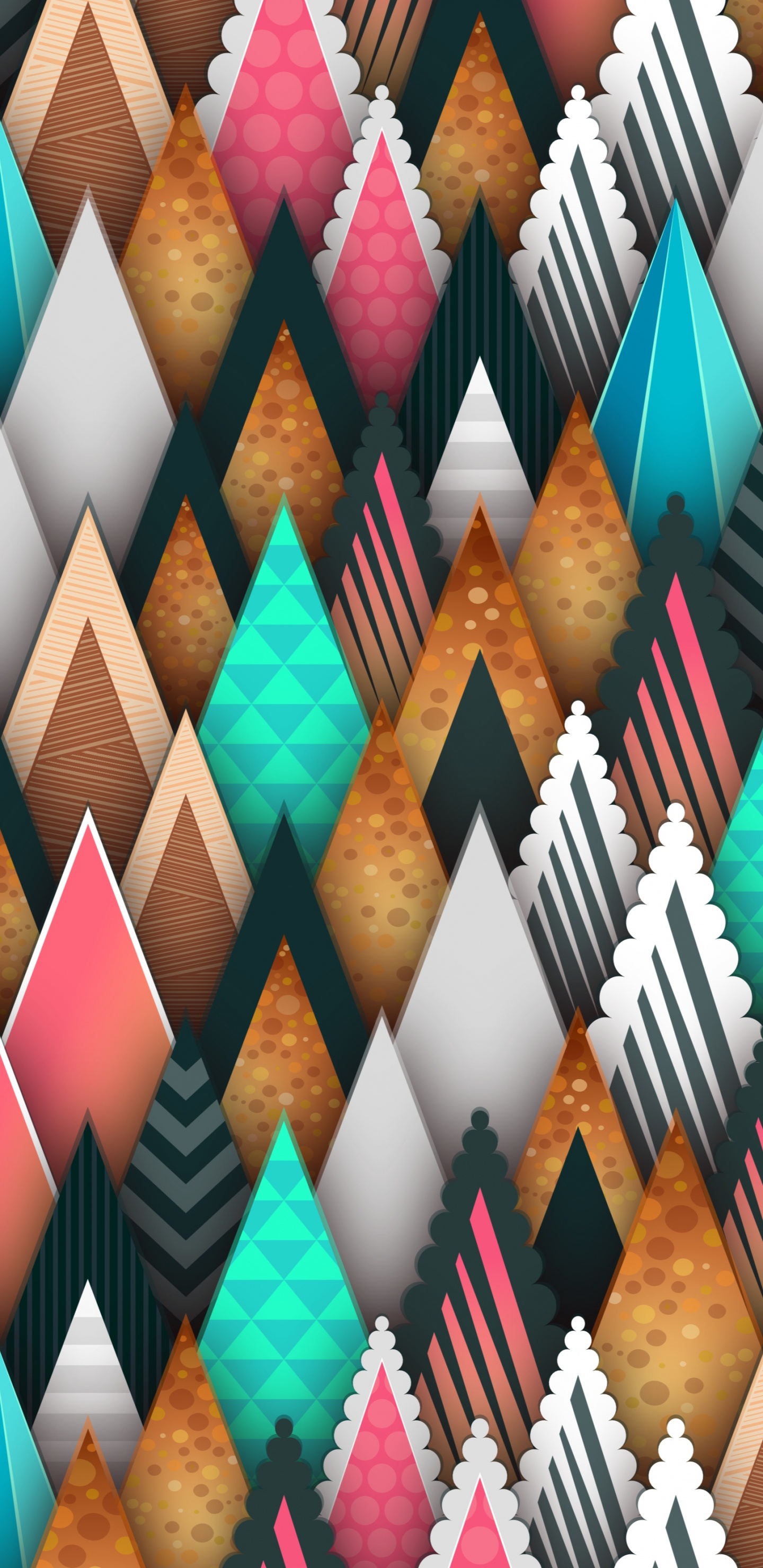 Обои абстрактное искусство, арт, узор, бирюза, дизайн в разрешении 1440x2960