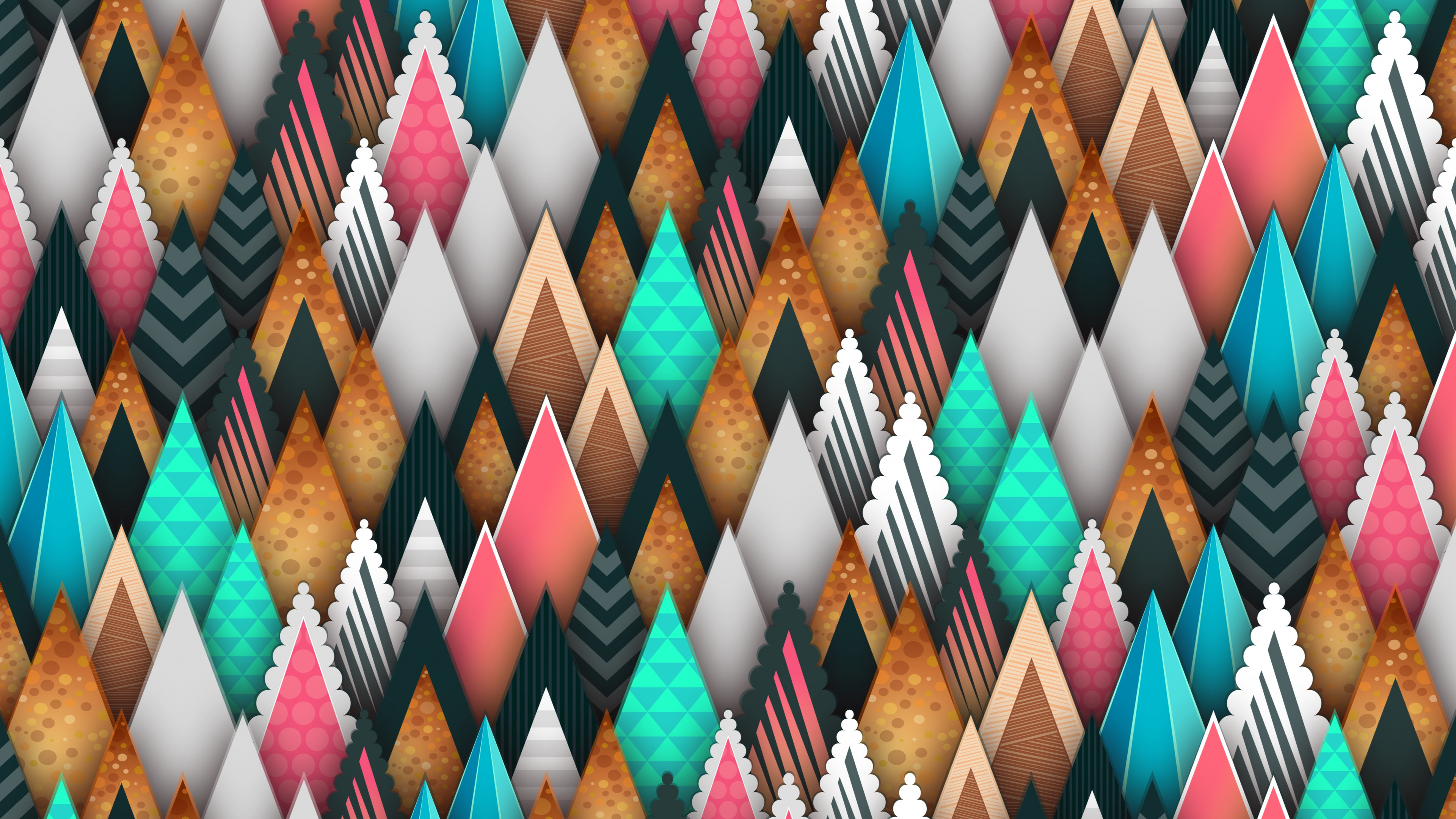 Обои абстрактное искусство, арт, узор, бирюза, дизайн в разрешении 3840x2160