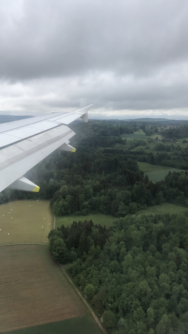 Обои полет, самолет, авиация, с высоты птичьего полета, наука в разрешении 720x1280
