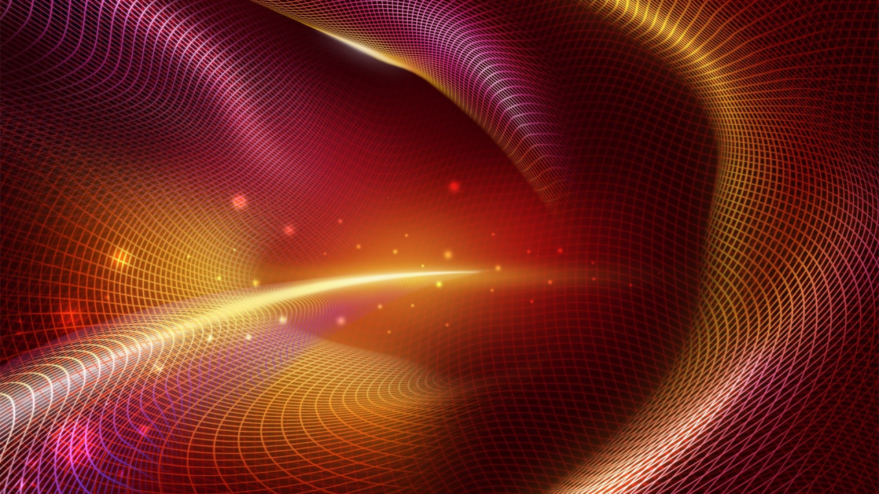 Обои красный цвет, Апельсин, свет, фрактальное искусство, пурпурный цвет в разрешении 1280x720