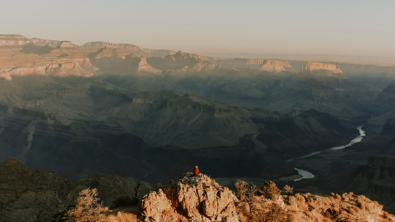 Обои гора, горный хребет, горный рельеф, хребет, холм в разрешении 1280x720
