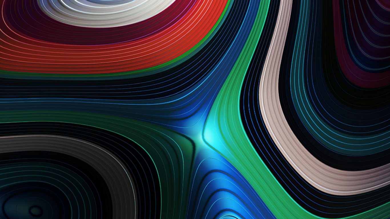 Обои фрактальное искусство, красочность, свет, художественная краска, ткань в разрешении 1366x768