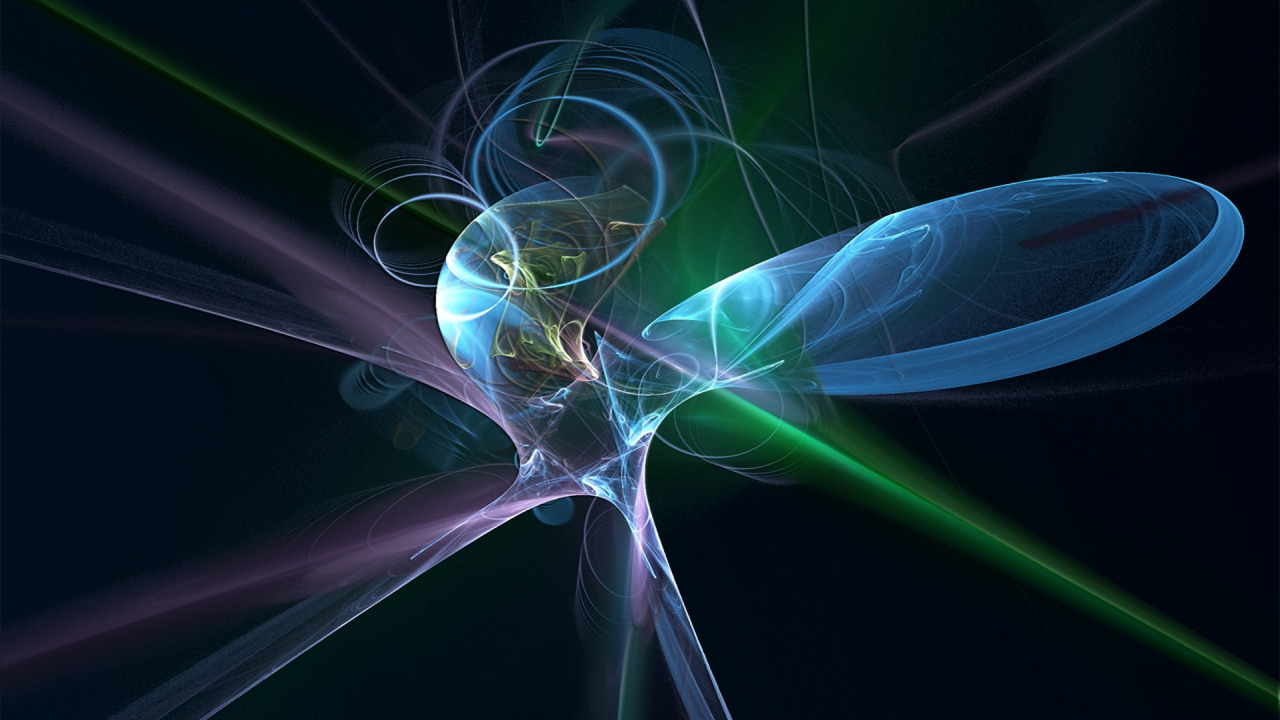 Обои фрактальное искусство, абстракция, энергии, свет, спецэффекты в разрешении 1280x720