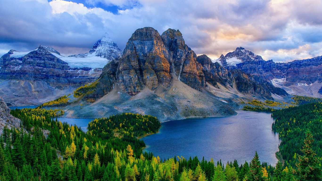 Обои горный рельеф, гора, природа, дикая местность, нагорье в разрешении 1366x768