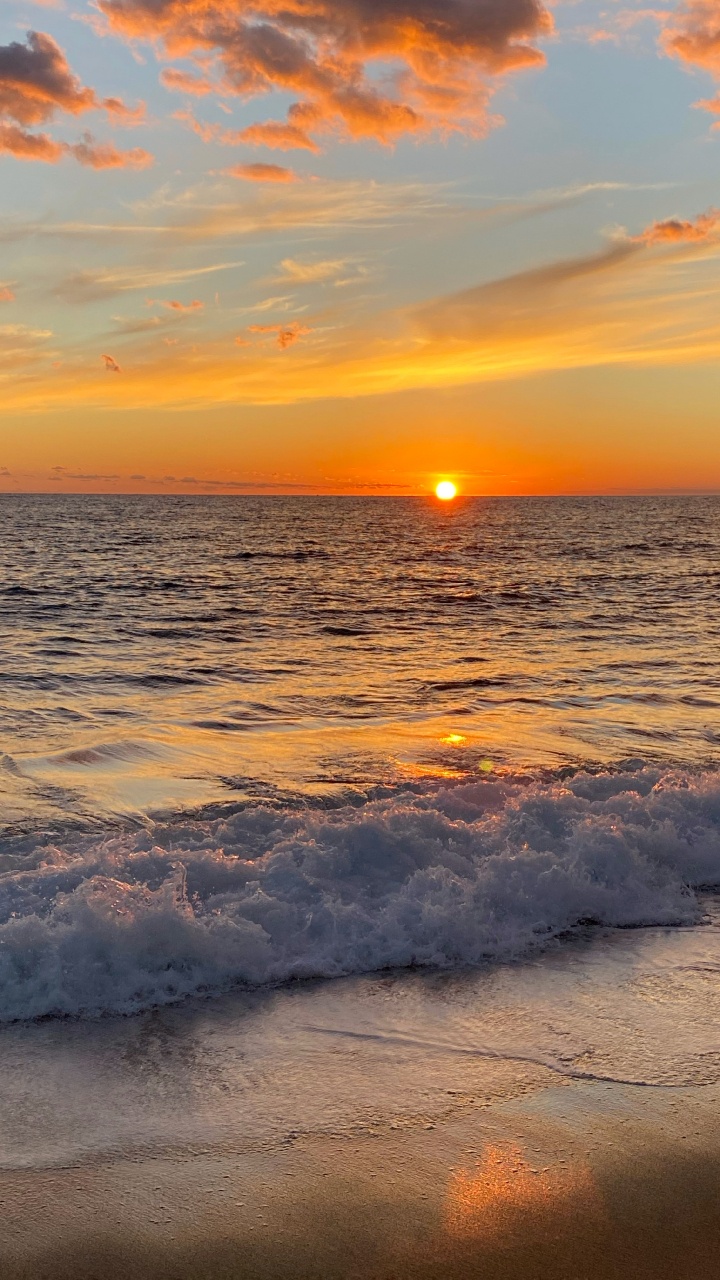 Обои Сиеста-Ки-Бич, море, вода, облако, атмосфера в разрешении 720x1280