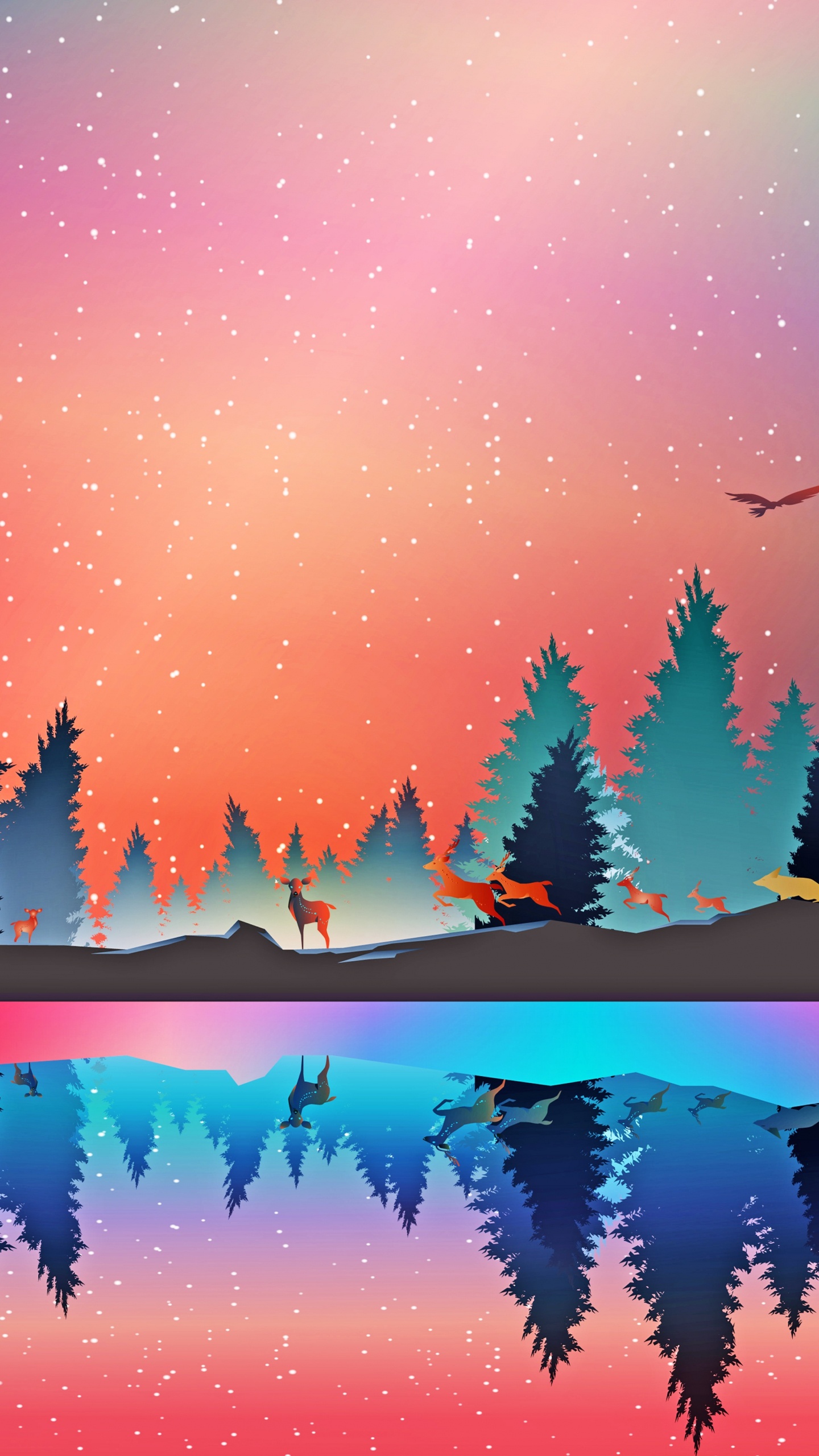 Обои иллюстрация, графика, арт, цифровое искусство, рисование в разрешении 1440x2560