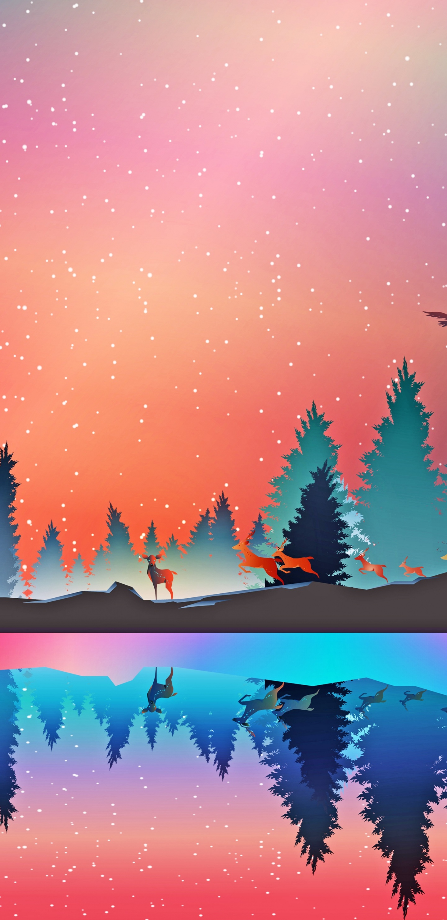 Обои иллюстрация, графика, арт, цифровое искусство, рисование в разрешении 1440x2960