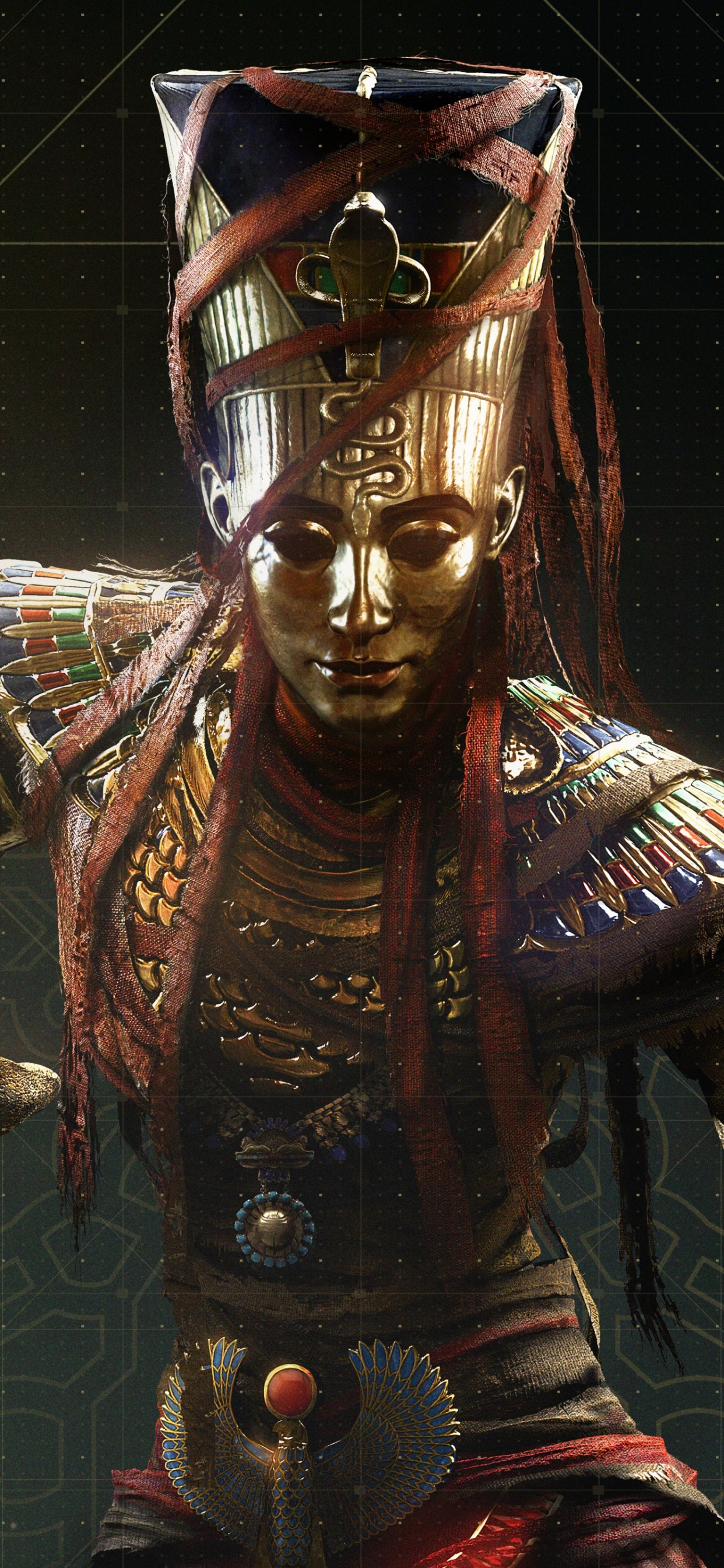 Обои assassins creed origins, assassins creed, проклятие фараонов, ubisoft, far cry 5 в разрешении 1242x2688