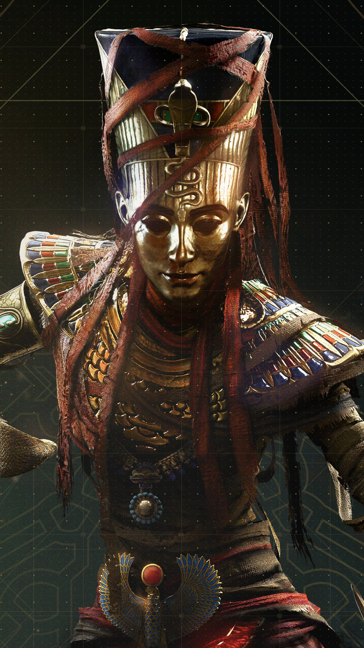 Обои assassins creed origins, assassins creed, проклятие фараонов, ubisoft, far cry 5 в разрешении 1440x2560