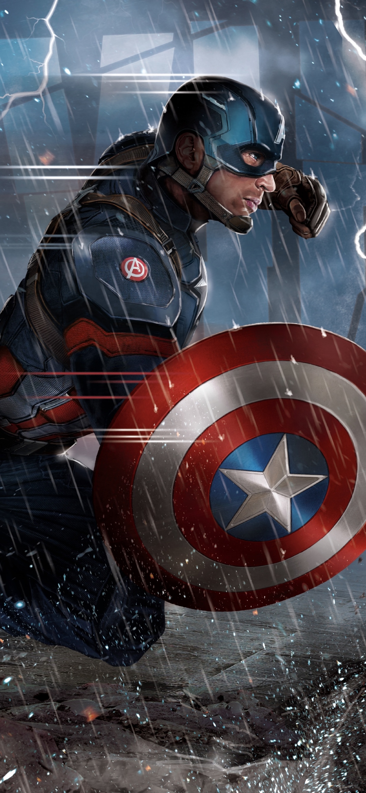 Обои Капитан Америка Гражданская Война, Капитан Америка, Железный человек, marvel, супергерой в разрешении 1242x2688