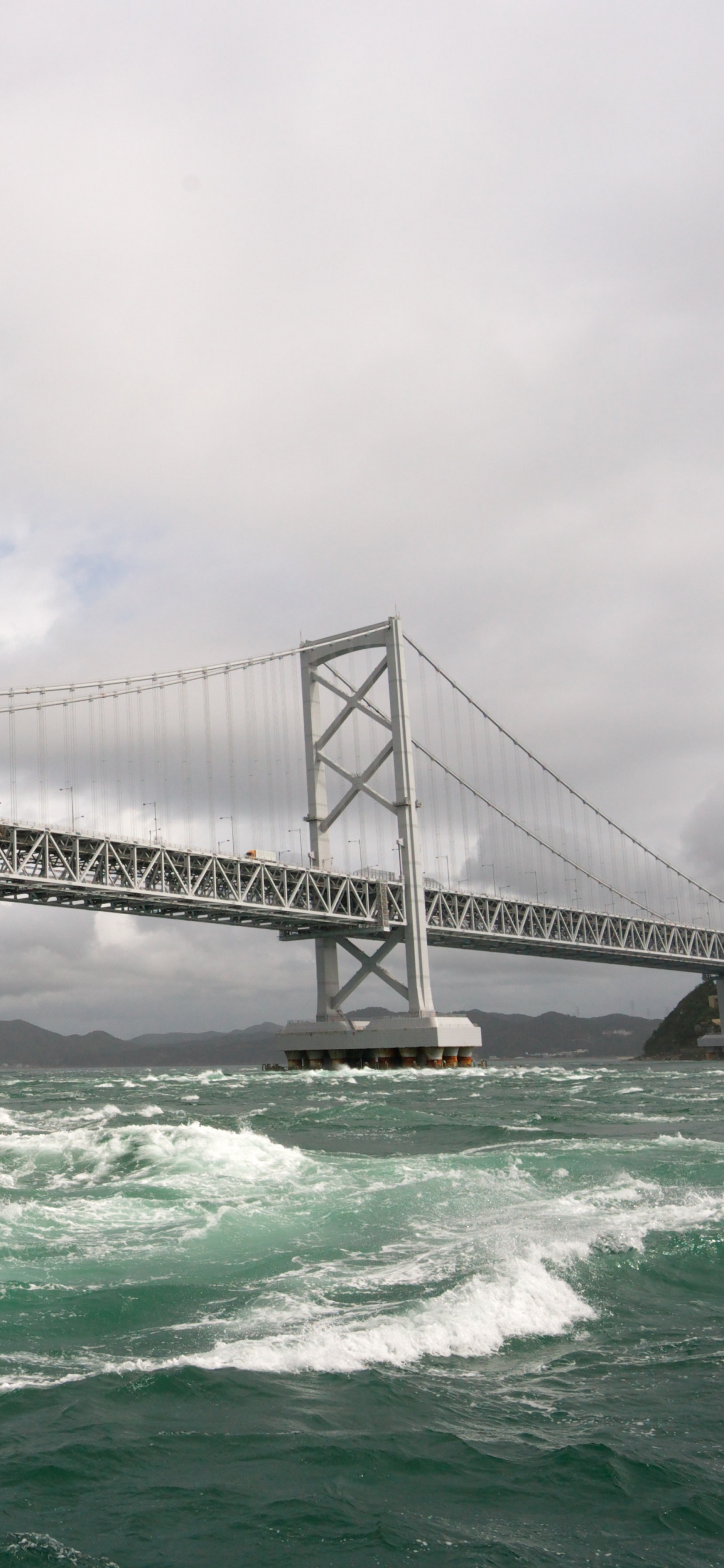 Обои мост Наруто, манхэттенский мост, мост, мост Харбор Бридж, подвесной мост в разрешении 1242x2688