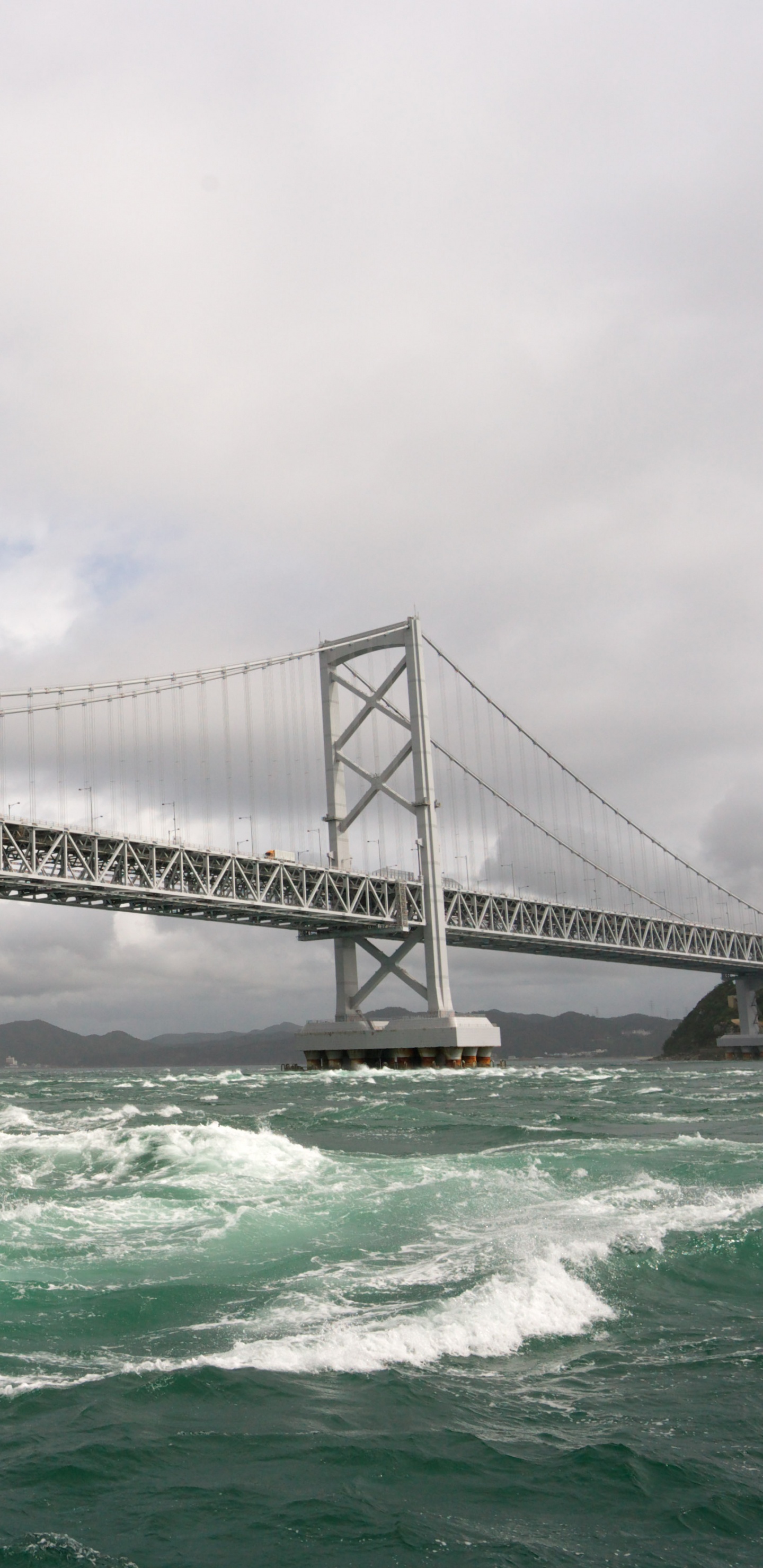 Обои мост Наруто, манхэттенский мост, мост, мост Харбор Бридж, подвесной мост в разрешении 1440x2960