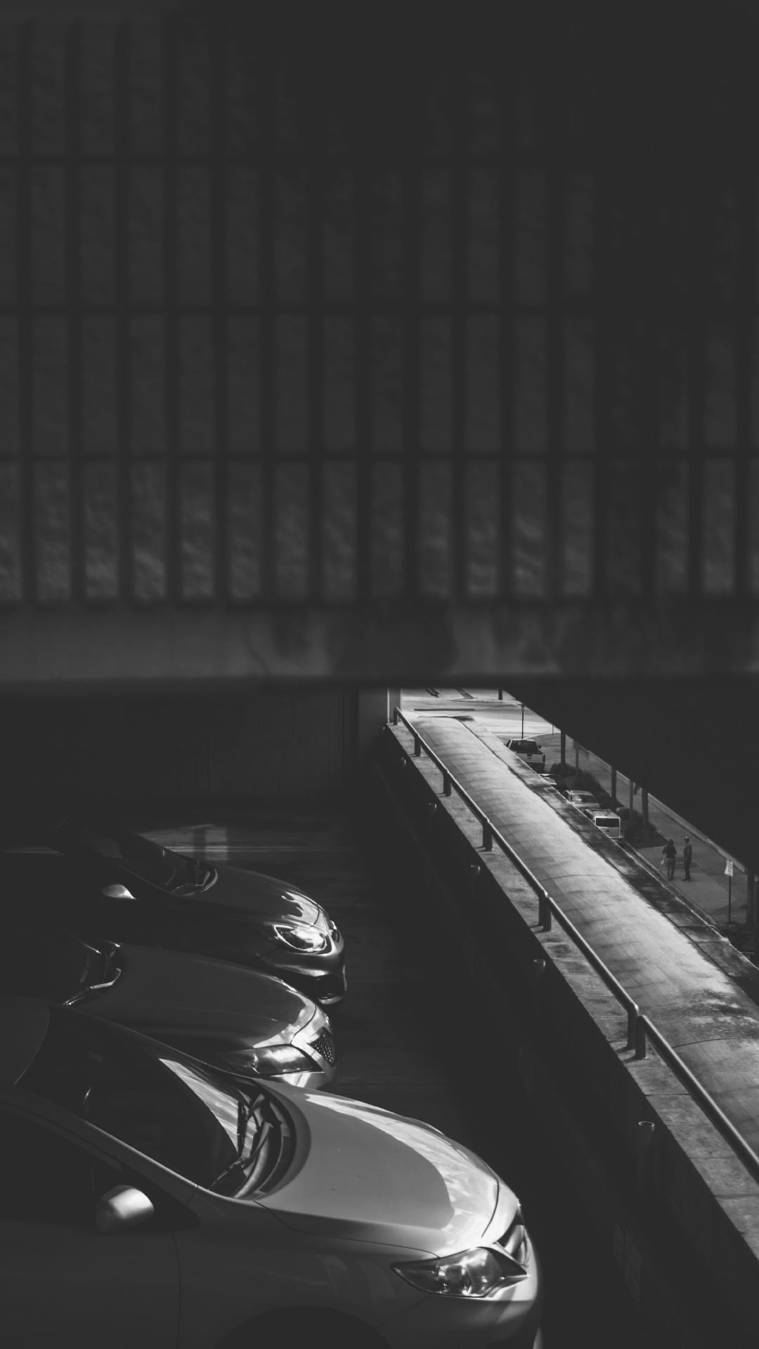 Обои архитектура, вода, монохромный, небо, черный и белый в разрешении 1080x1920