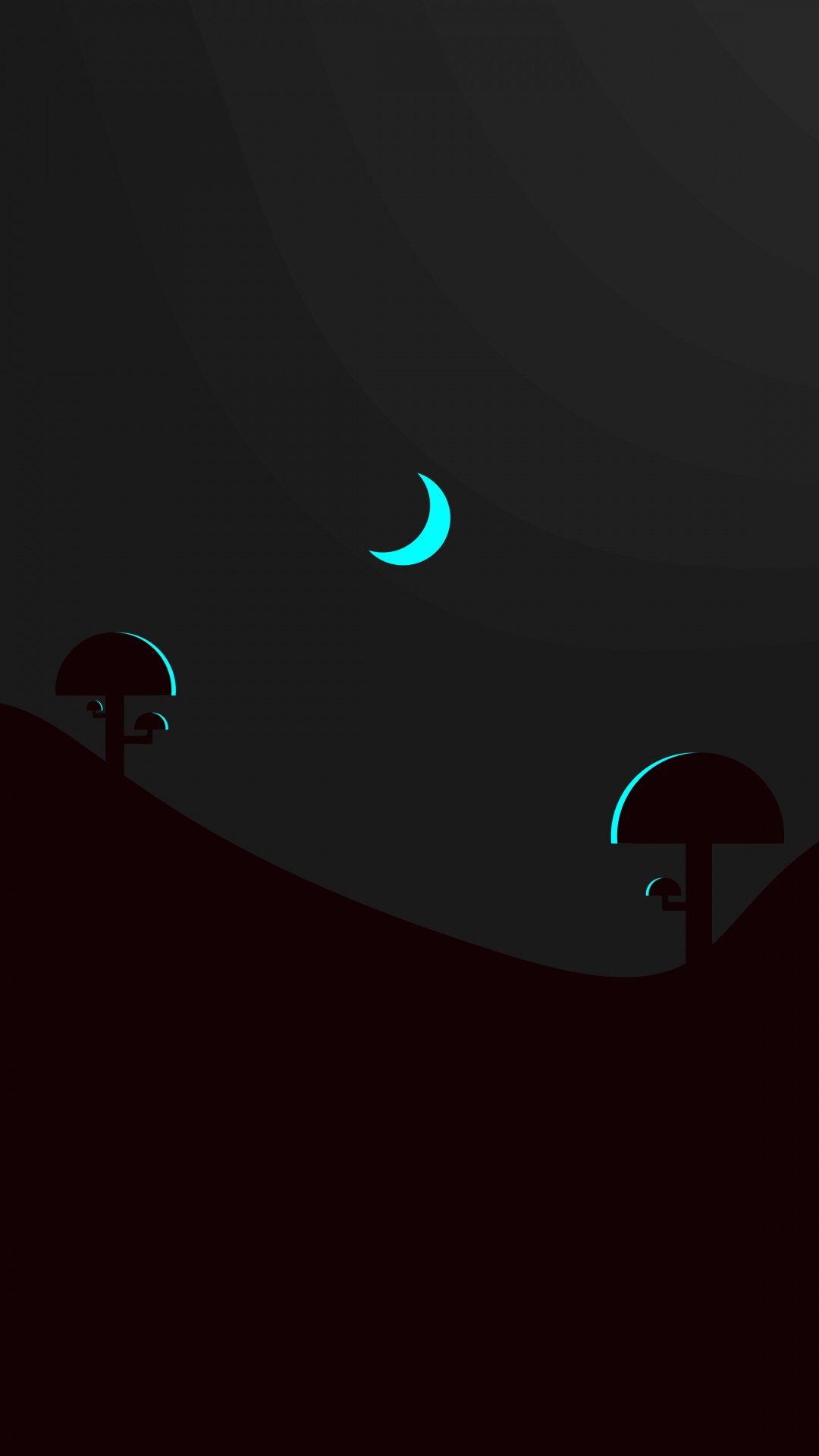 Обои атмосфера, полумесяц, луна, лазурный, астрономический объект в разрешении 1080x1920