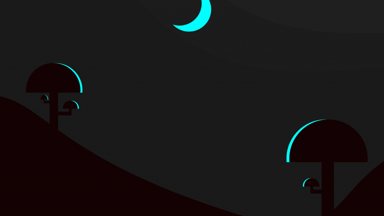 Обои атмосфера, полумесяц, луна, лазурный, астрономический объект в разрешении 1280x720