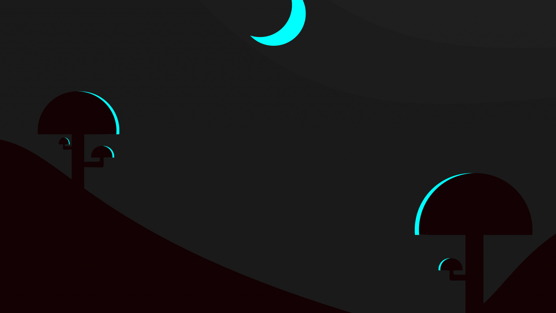 Обои атмосфера, полумесяц, луна, лазурный, астрономический объект в разрешении 1920x1080