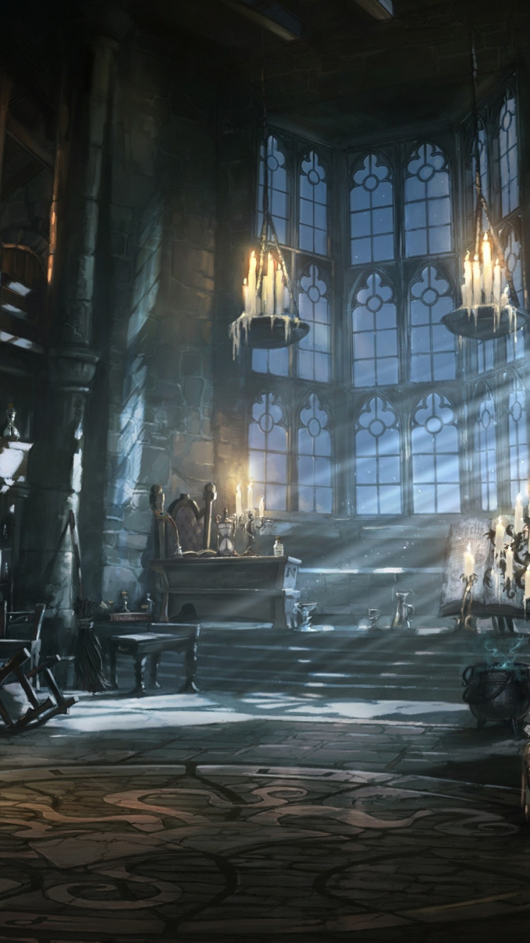 Обои фэнтези, темные фантазии, фантастическое искусство, темнота, компьютерная игра в разрешении 750x1334