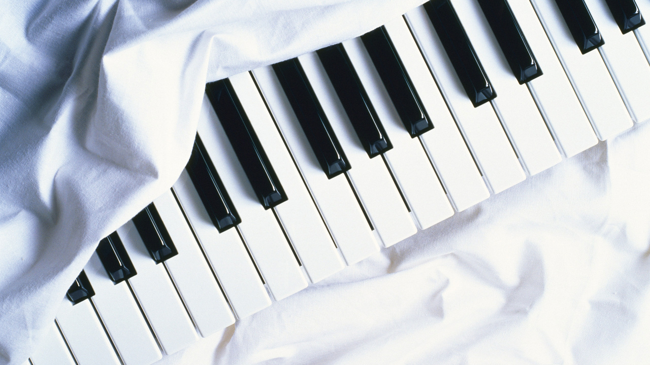 Обои фортепьяно, клавиатура, синтезатор, музыкальный инструмент, электронный инструмент в разрешении 1280x720