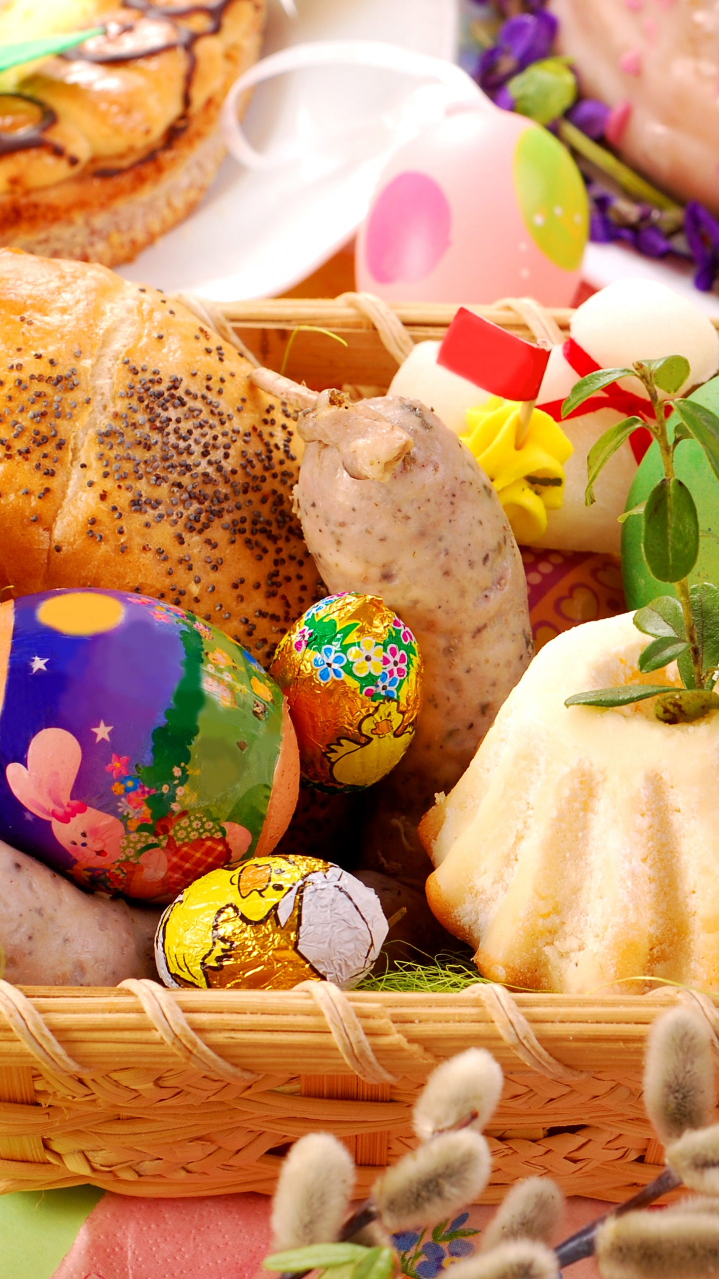 Обои пища, пасха, подарочные наборы, овощ, Польска свжесеньку в разрешении 1440x2560