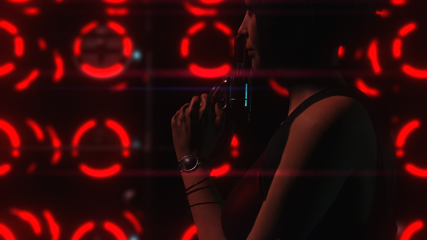 Обои сердце, свет, Леон С Кеннеди, Обитель Зла 2, Ады Вонг в разрешении 1366x768