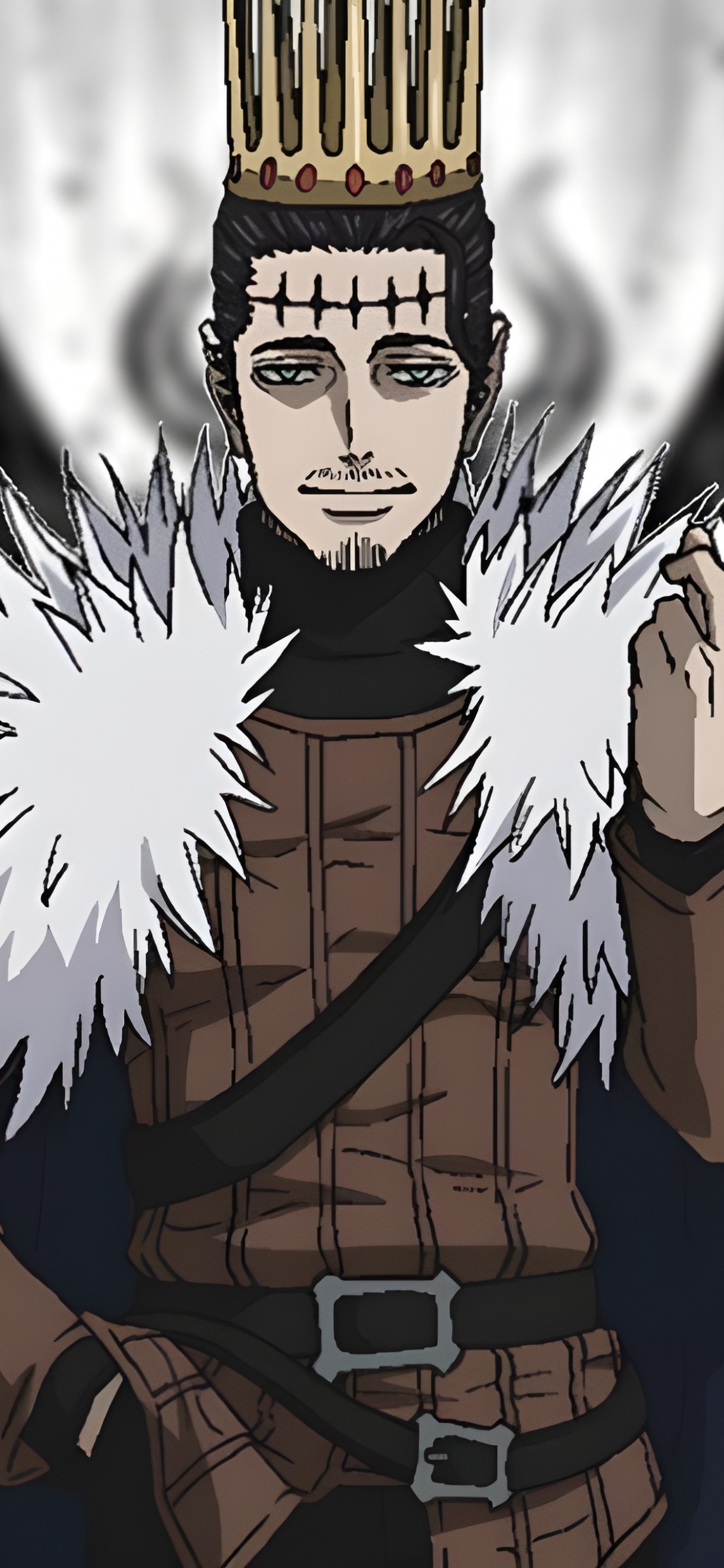 Обои аниме, черный клевер триада, Юки Табата, черный клевер, рукав в разрешении 1125x2436