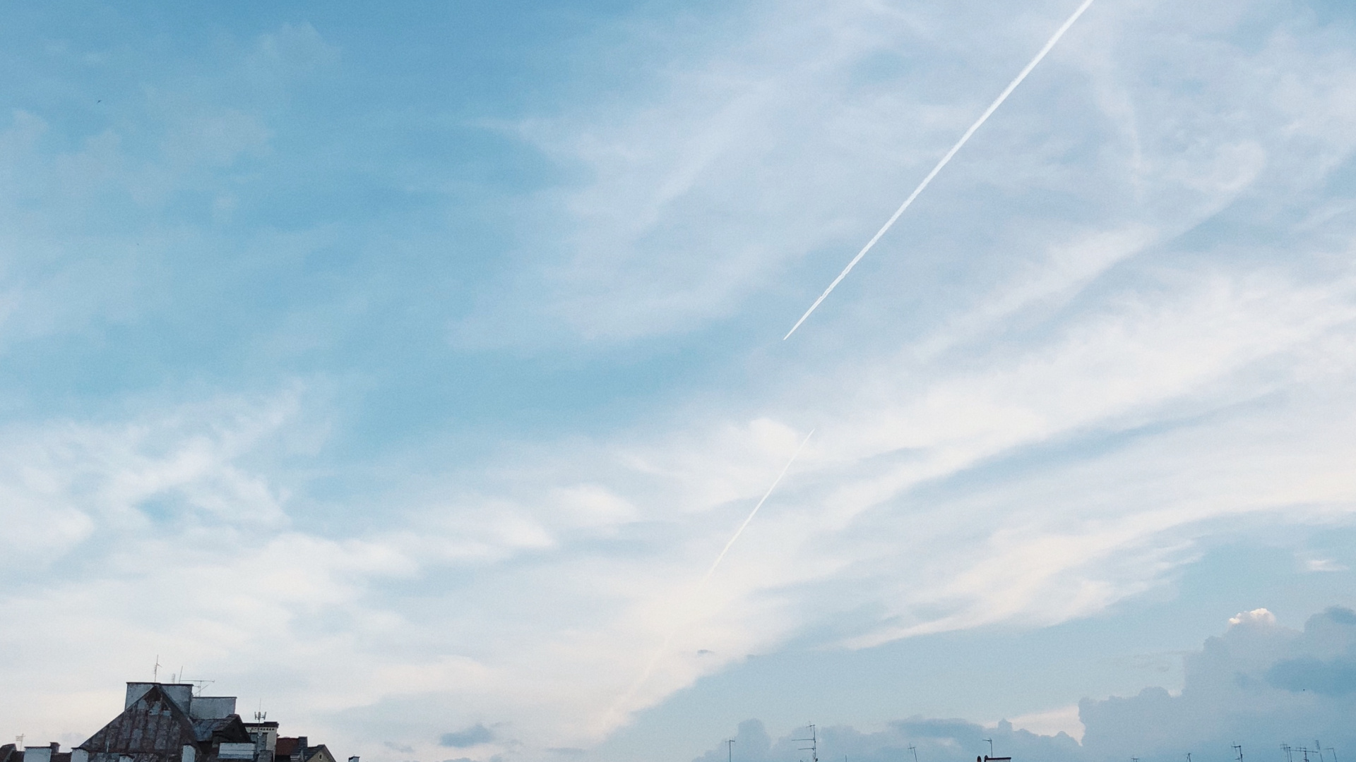 Обои облако, городок, соседство, город, жилой район в разрешении 1920x1080