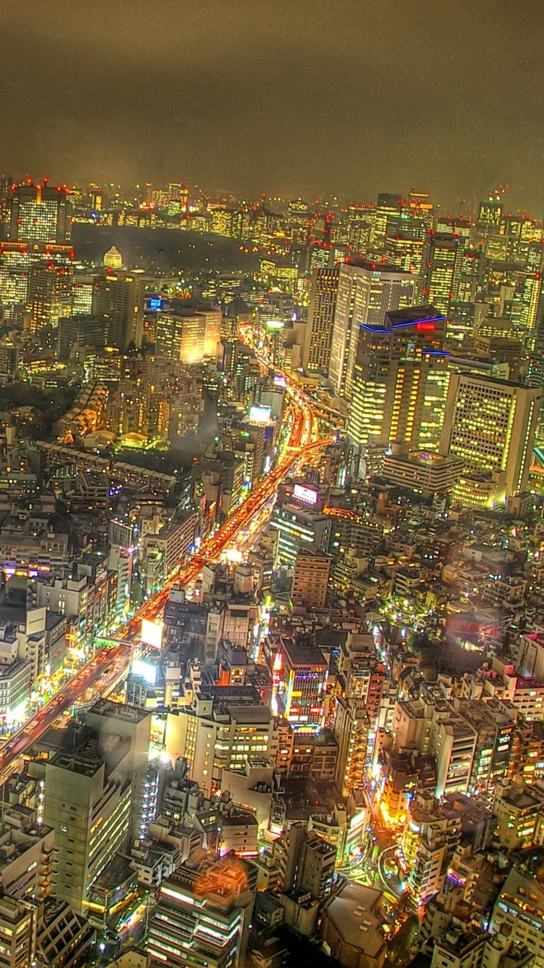 Обои Токио, городской пейзаж, город, метрополия, городской район в разрешении 1080x1920