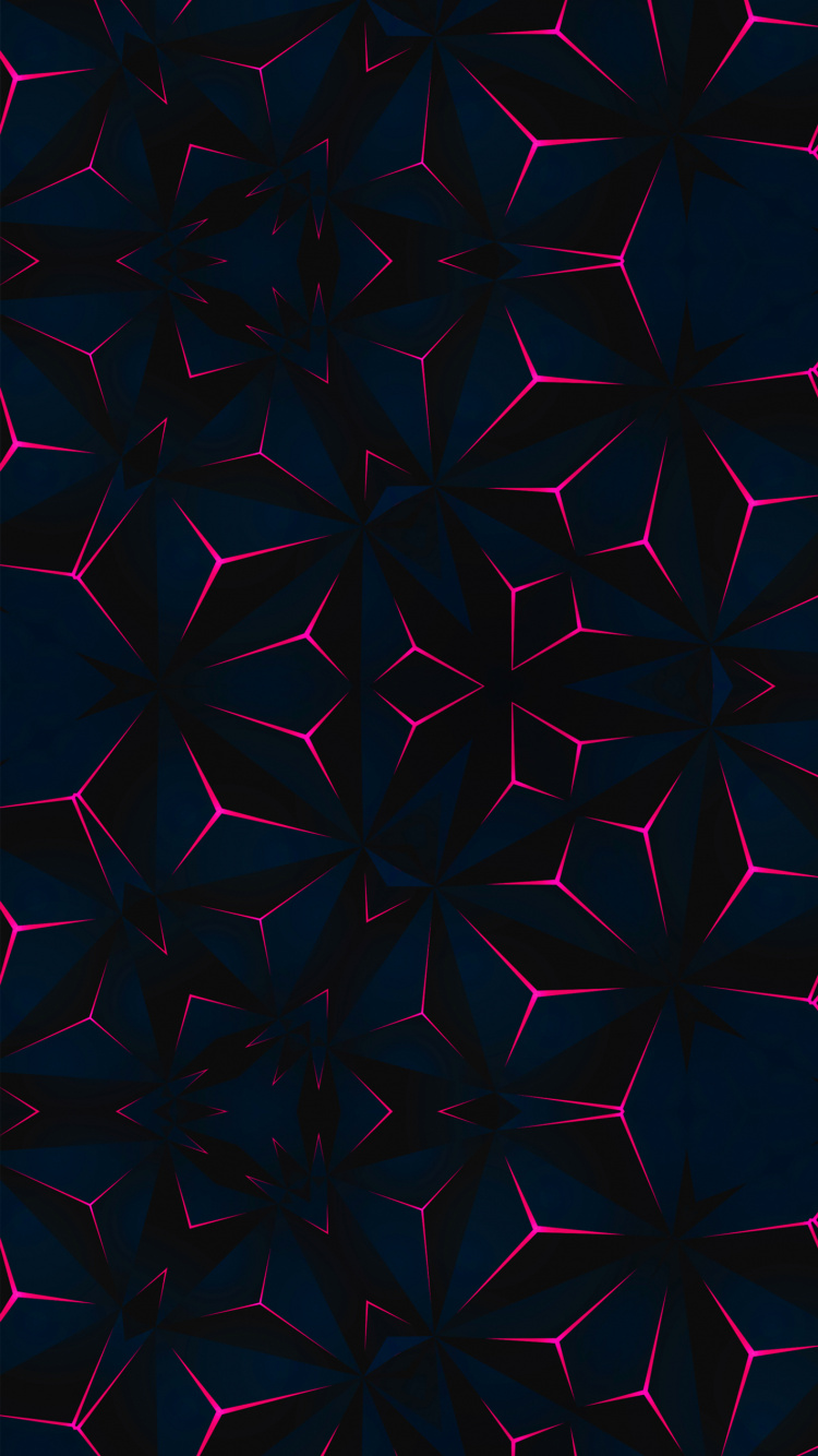 Обои фрактальное искусство, ios, планшет, красный цвет, графика в разрешении 750x1334