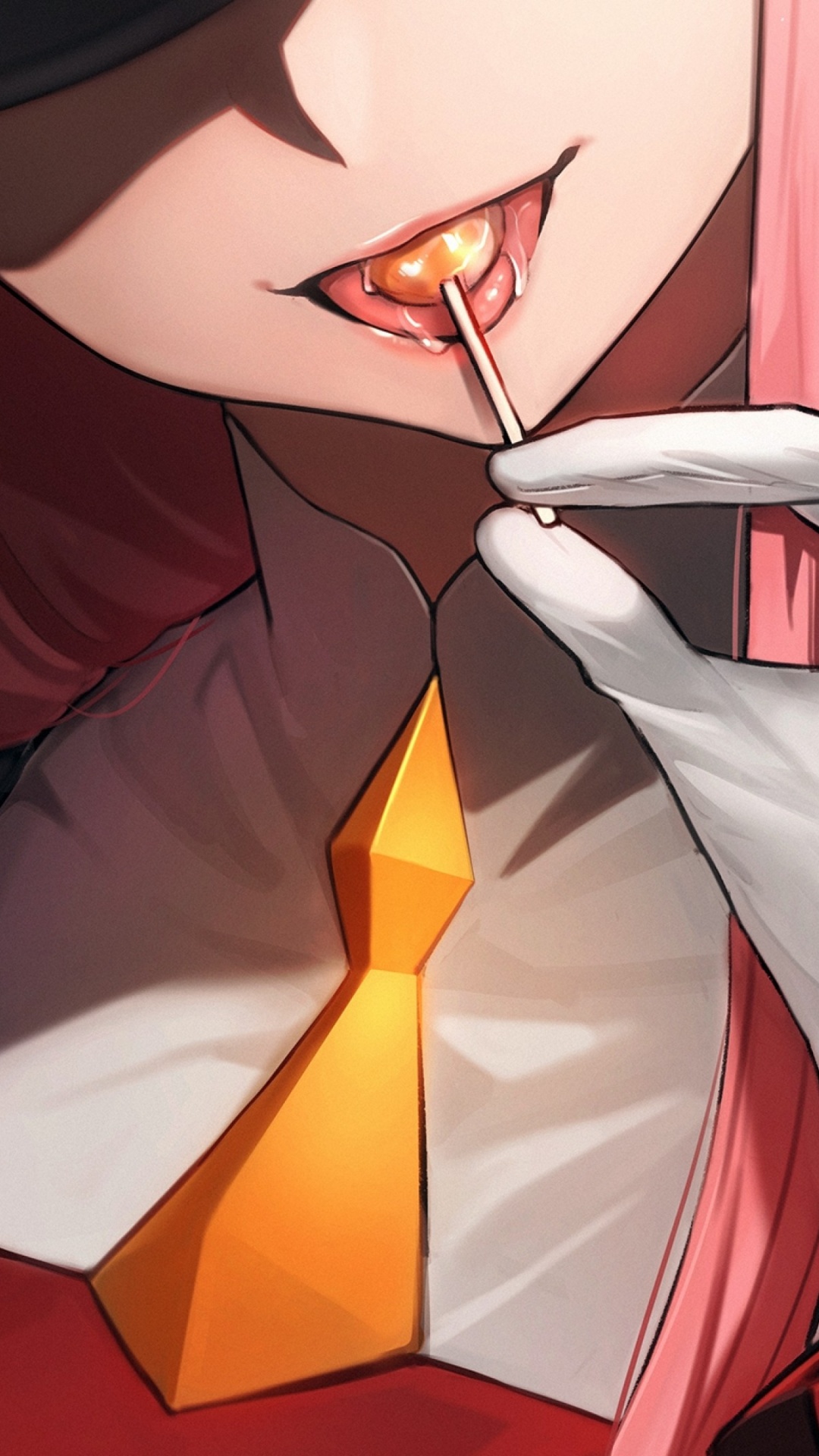 Обои аниме, ноль два обои, Ноль Два, мультфильм, жест в разрешении 1080x1920