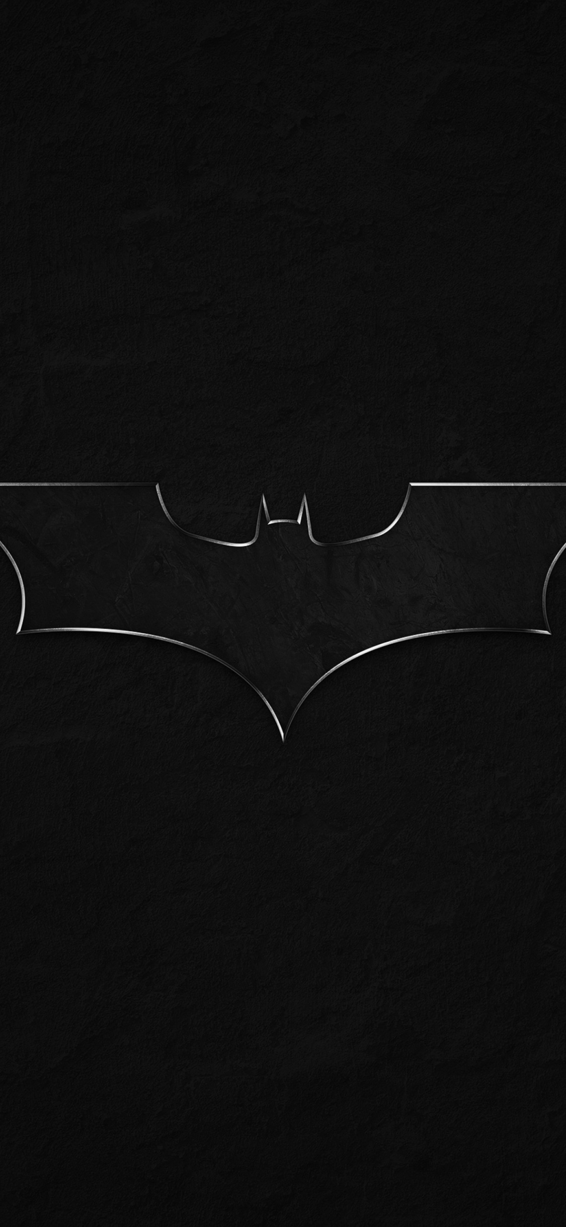 Обои темнота, лого, летучая мышь, линия, монохромный в разрешении 1125x2436