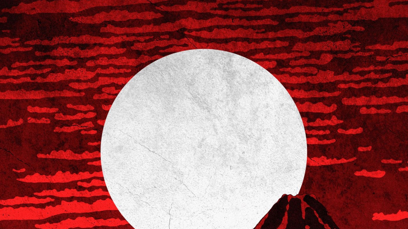 Обои луна, мир, склон, астрономический объект, линия в разрешении 1366x768