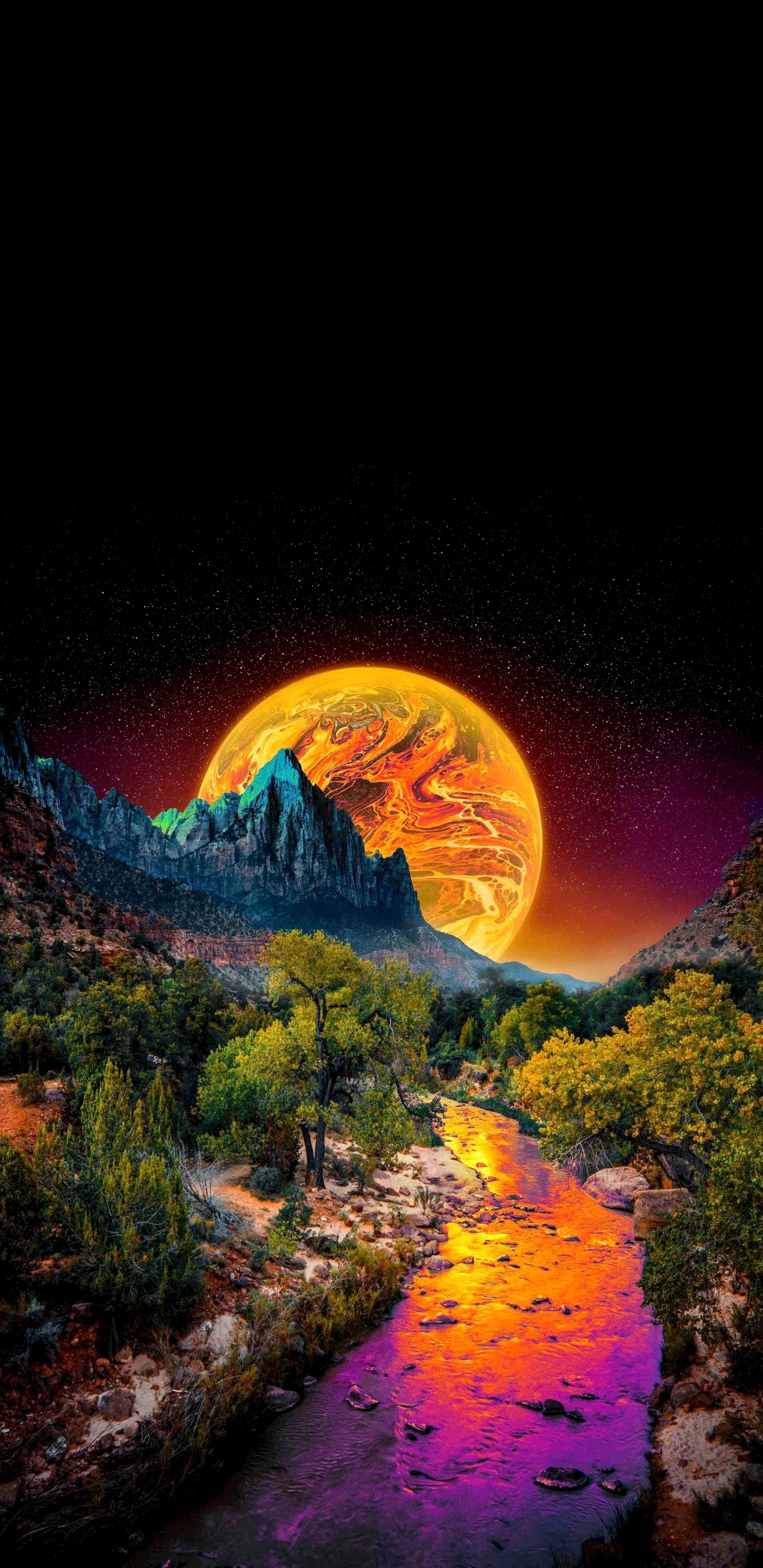 Обои саванна ga природа, природа, государственный парк острова скидавей, только, окружающая среда в разрешении 1440x2960