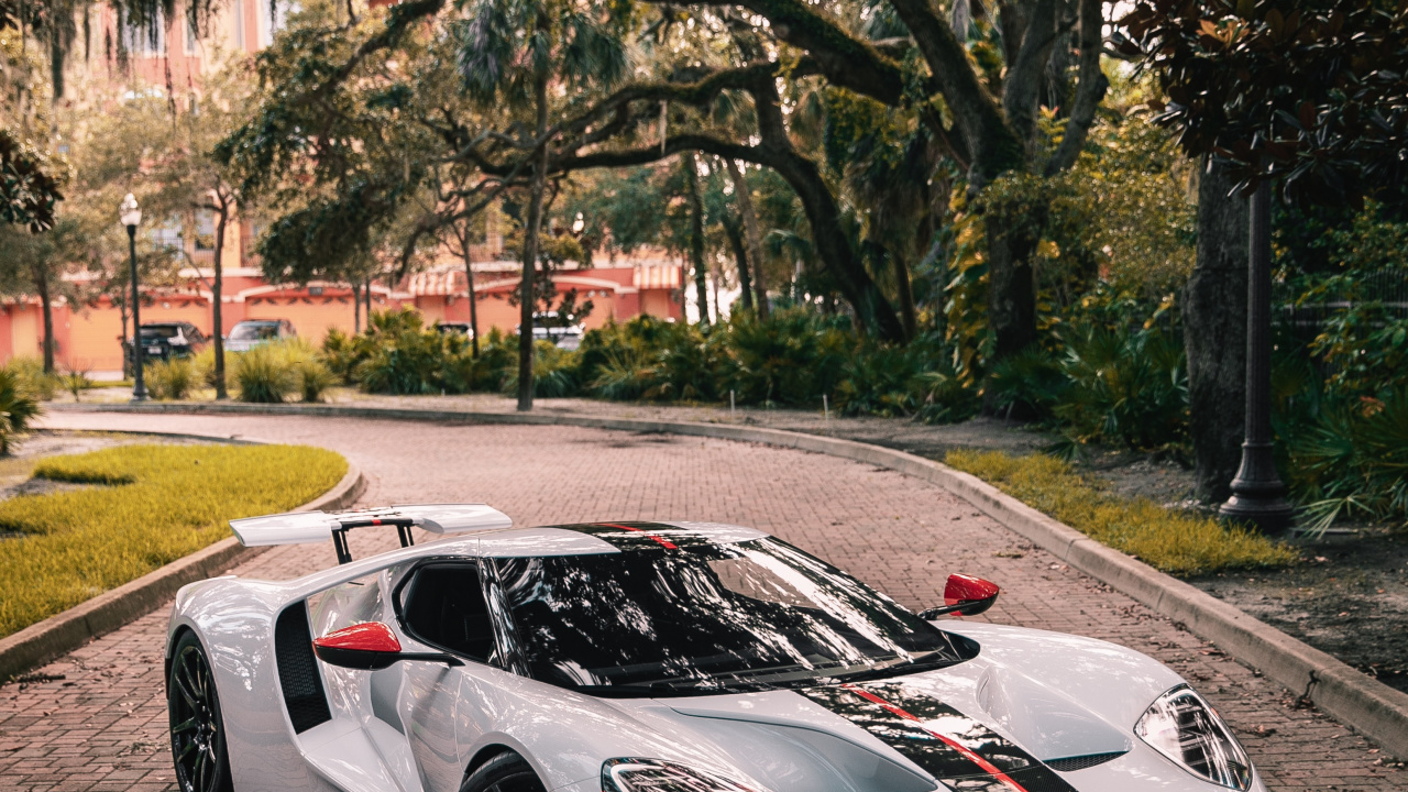 Обои ford gt, ford, спорткар, легковые автомобили, компания Ford в разрешении 1280x720
