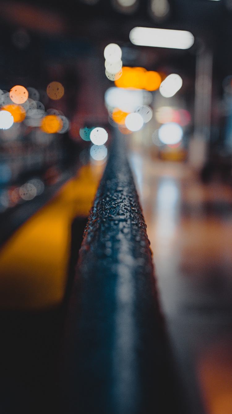 Обои свет, ночь, уличный фонарь, желтый, снимок в разрешении 750x1334