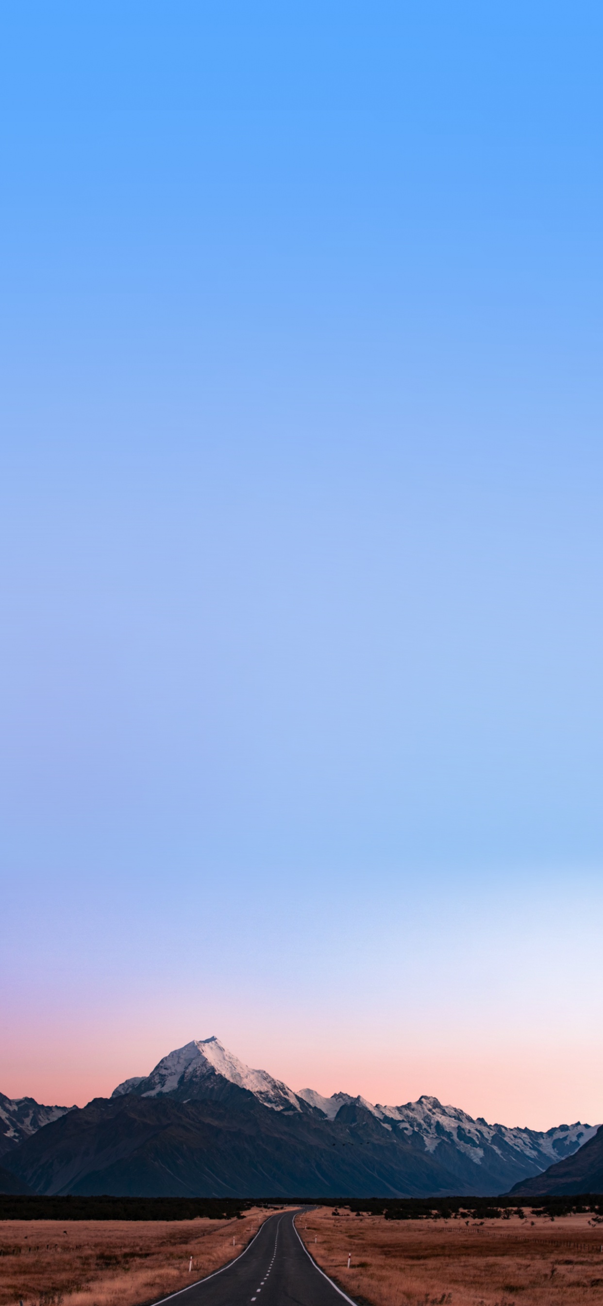 Обои экорегион, гора, природа, послесвечение, сумрак в разрешении 1242x2688