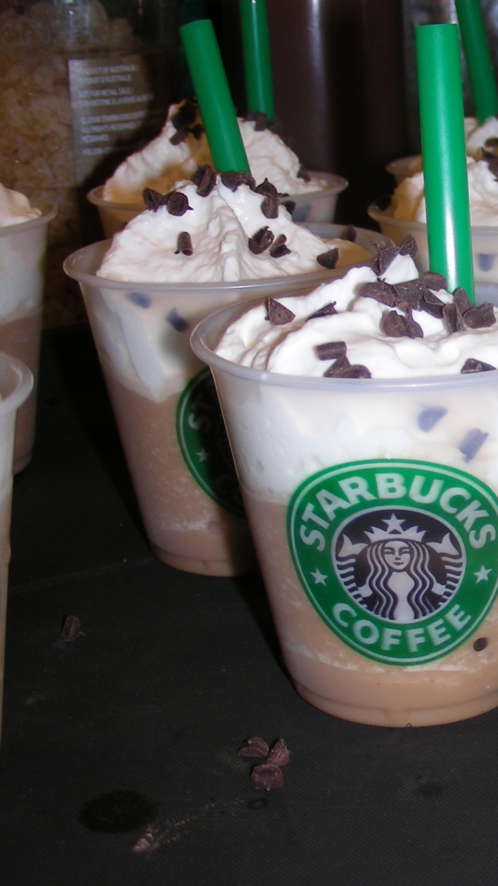 Обои старбеку, молочный коктейль, пища, старбакс, молочный продукт в разрешении 720x1280