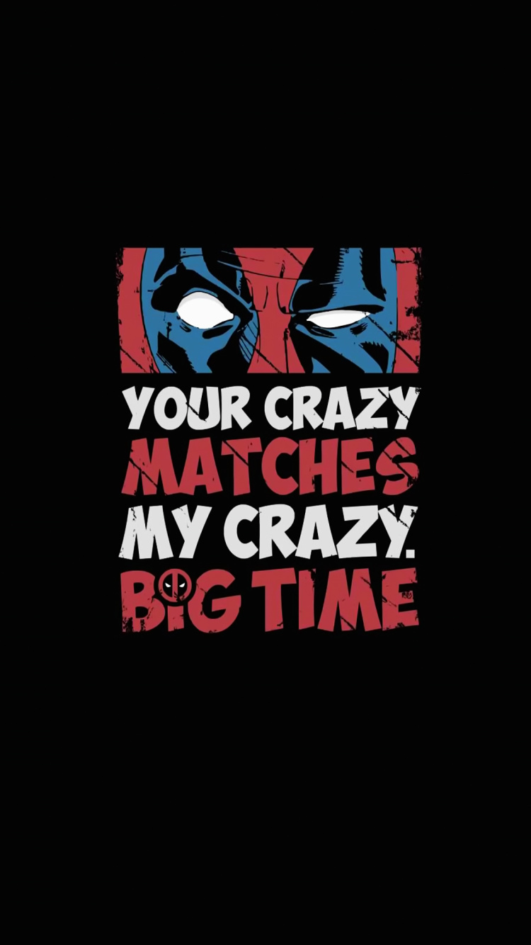 Обои Уэйд Уилсон, графический дизайн, ios, постер, рукав в разрешении 750x1334