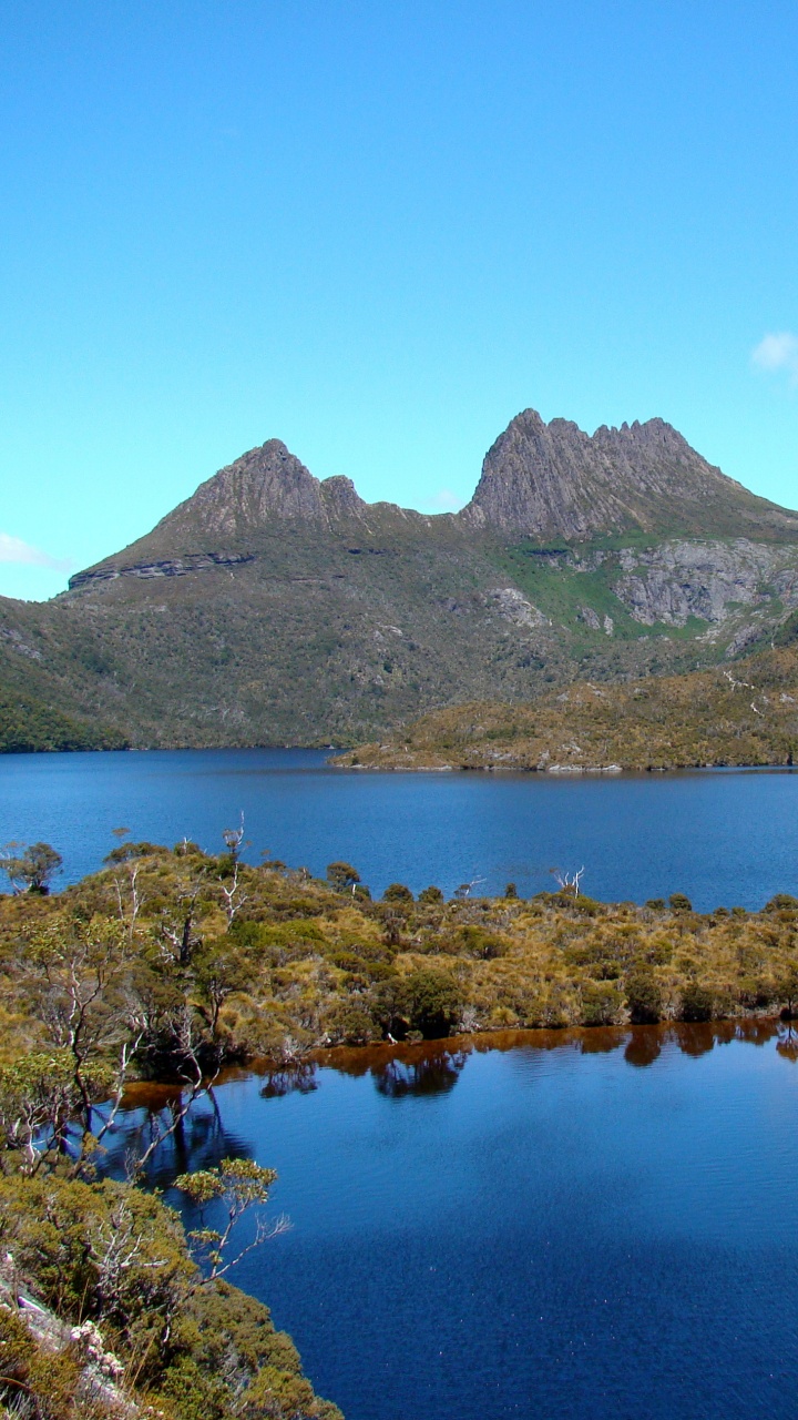 Обои Крейдл-Маунтин, путешествие, гора, каровое озеро, озеро в разрешении 720x1280