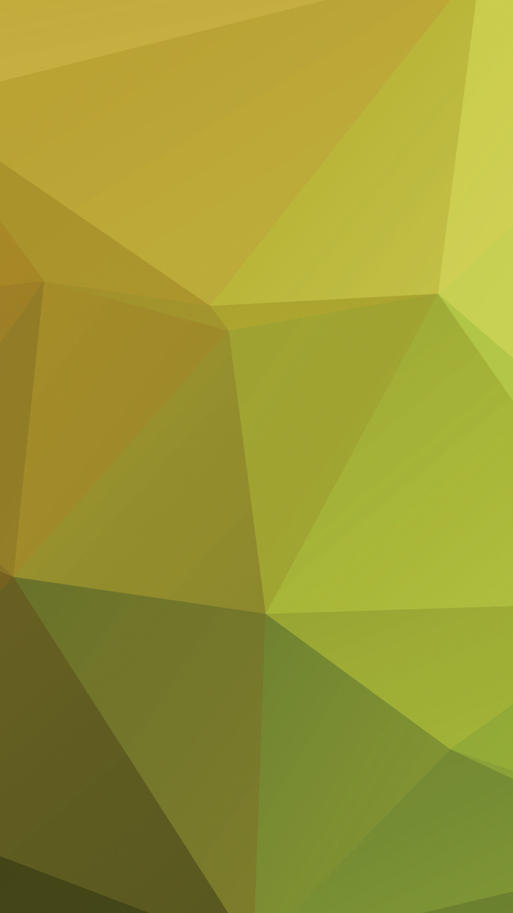 Обои треугольник, угол, узор, зеленый, желтый в разрешении 750x1334
