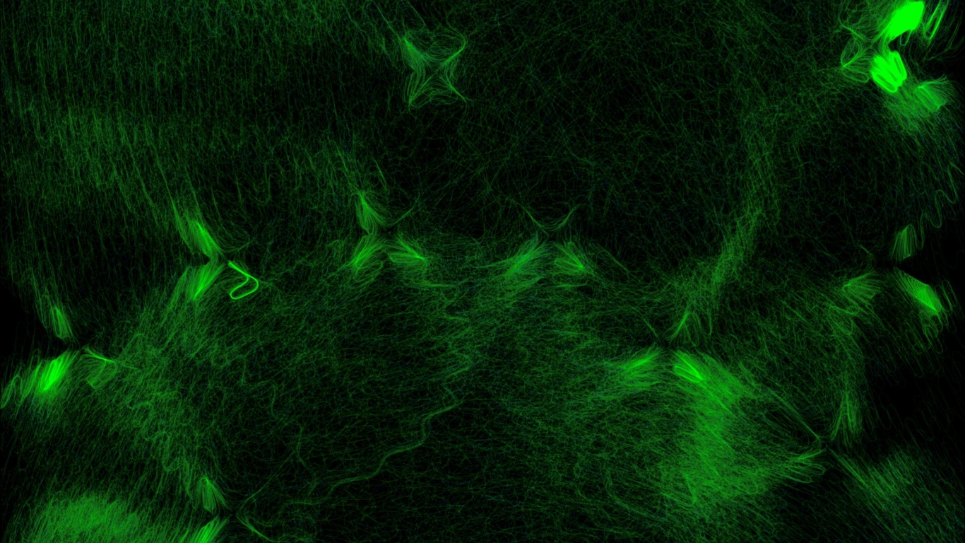 Обои абстракция, зеленый, свет, вода, технологии в разрешении 1366x768