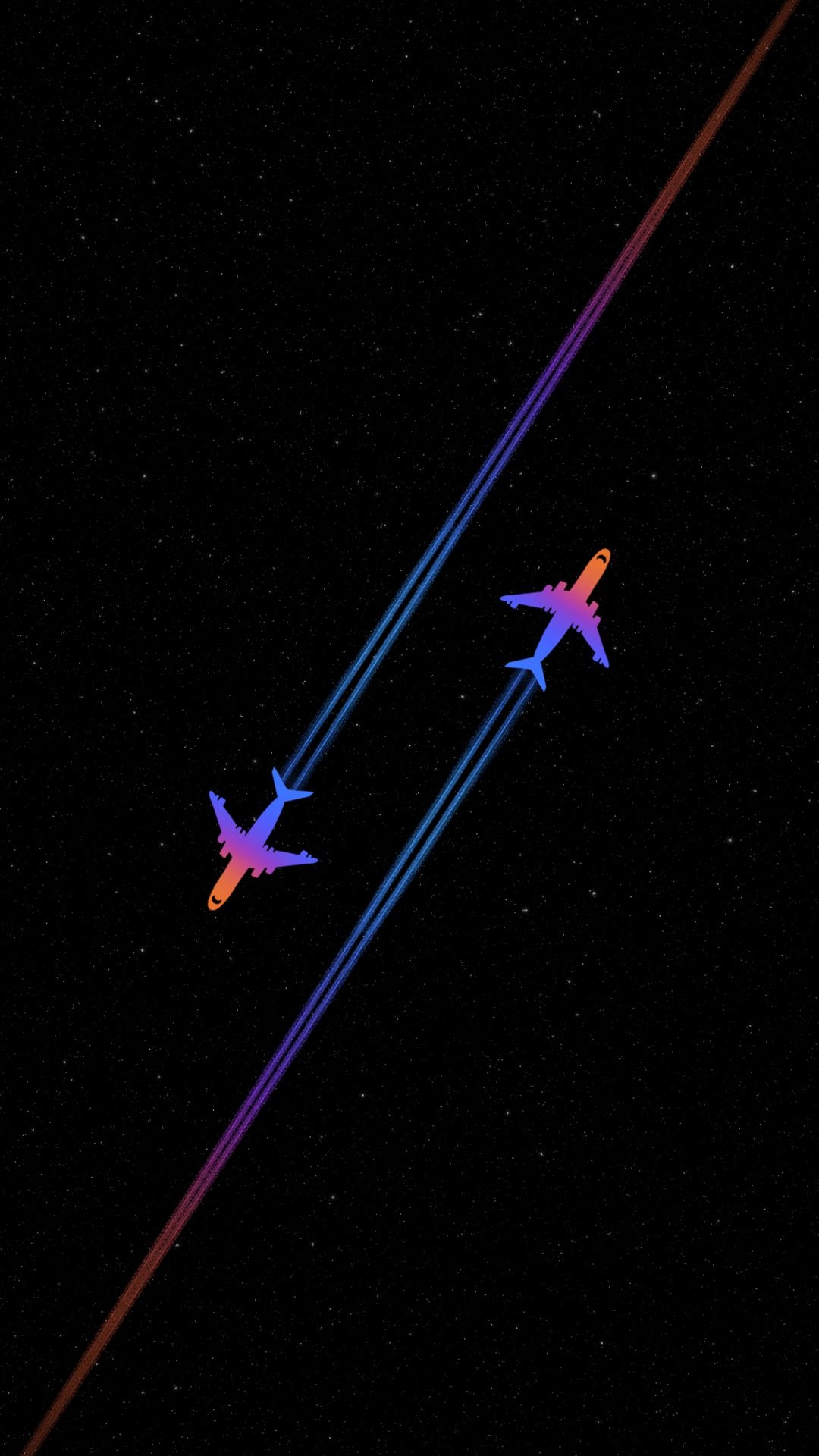 Обои полет, самолеты, космическое пространство, астрономический объект, наука в разрешении 1080x1920