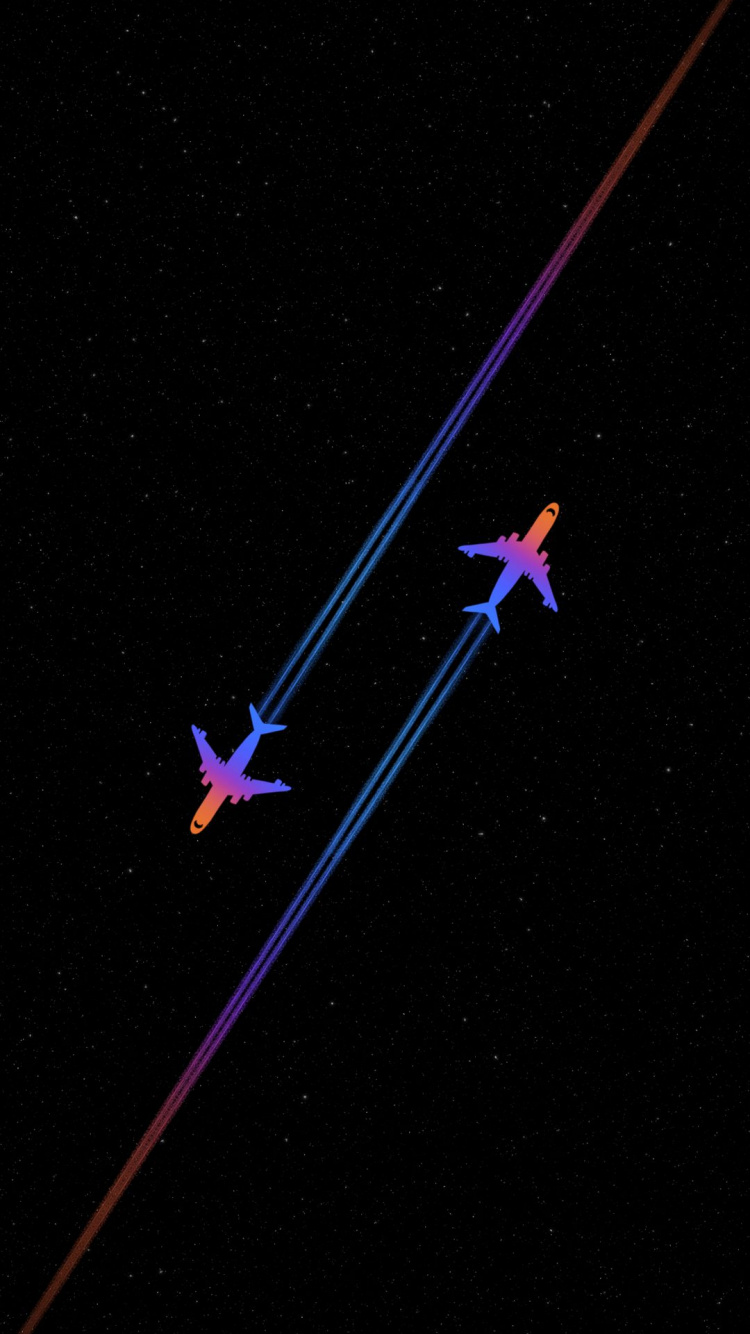 Обои полет, самолеты, космическое пространство, астрономический объект, наука в разрешении 750x1334