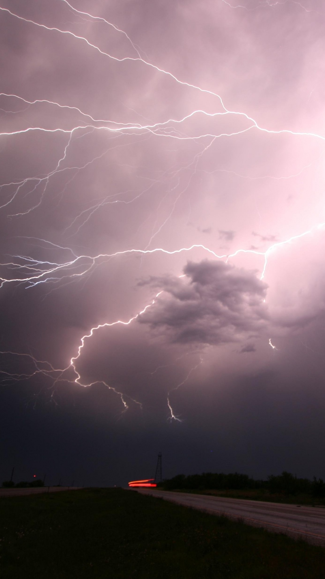 Обои Гроза, буря, молния, гром, удар молнии в разрешении 1080x1920