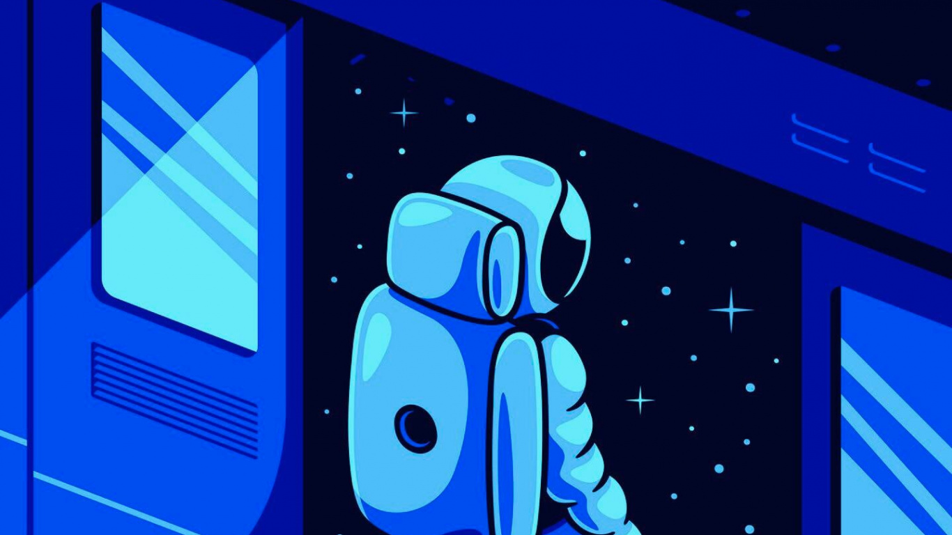 Обои lofi эстетический пиксель, пиксель, аниме арт, пиксельная графика, Ло фи в разрешении 1366x768