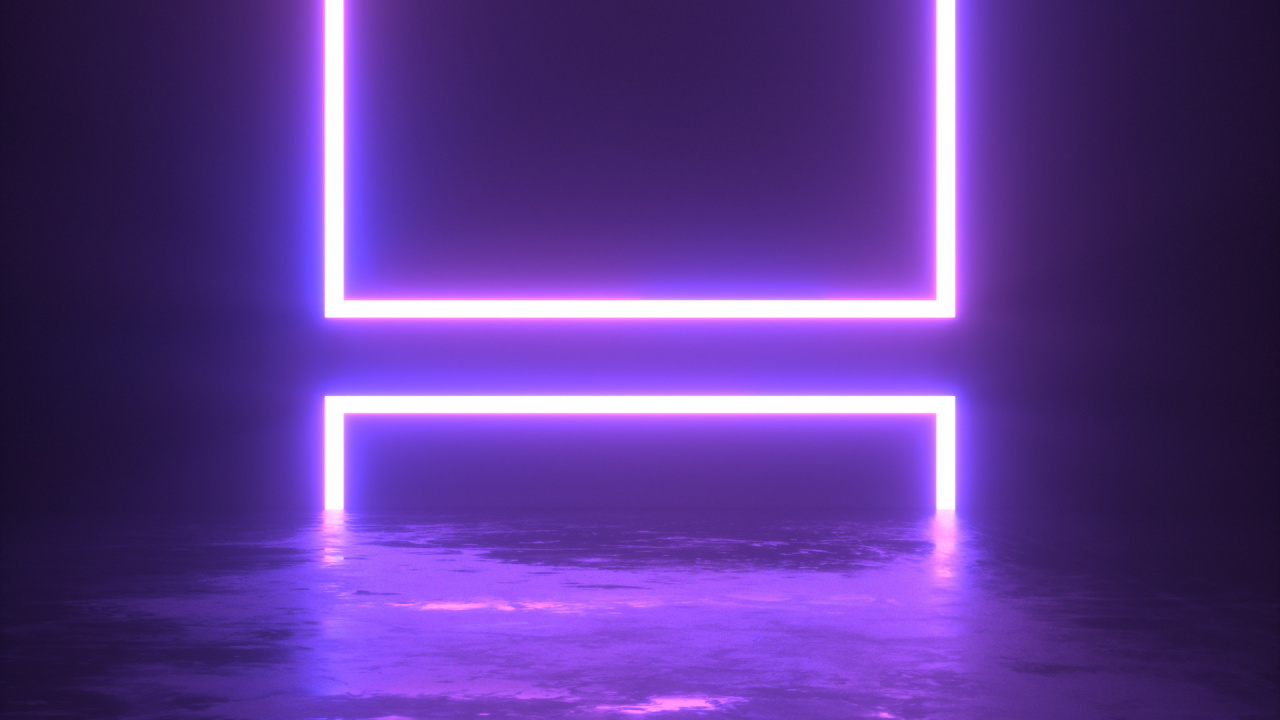 Обои пурпур, синий, свет, Фиолетовый, неон в разрешении 1280x720
